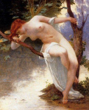 Classic Nude Painting - Signac Guillaume La Libellule Academic Guillaume Seignac classic nude